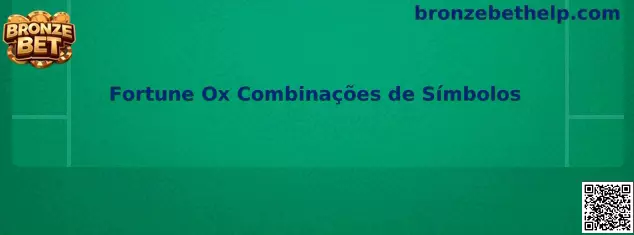 Fortune Ox Combinações de Símbolos