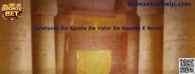 Seletores De Ajuste De Valor De Aposta E Nível