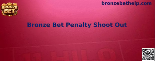 Interface do jogo Bronze Bet Penalty Shoot Out